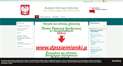 Desktop Screenshot of bip.dpssiemionki.pl
